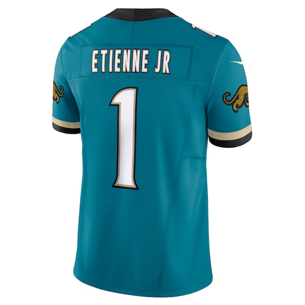 Travis Etienne Jacksonville Jaguars Nike Prowler Throwback Vapor F.U.S.E. Limited Jersey - Teal - Image 3