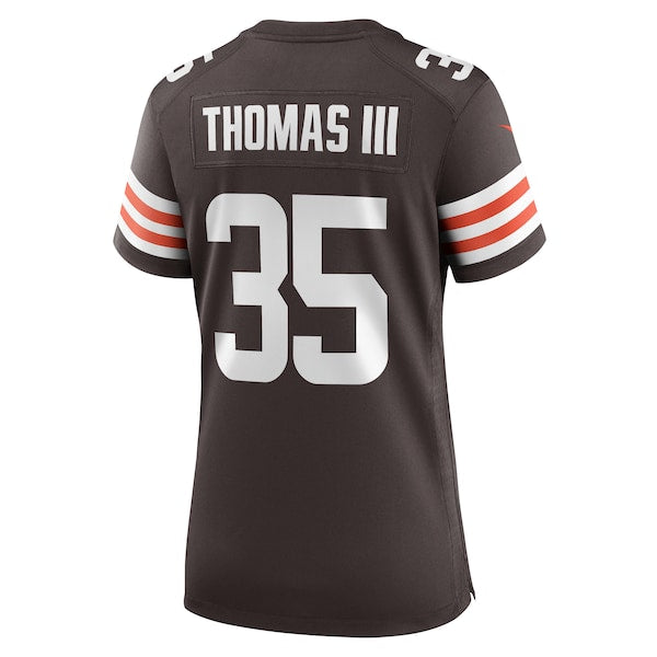 Charlie Thomas Cleveland Browns Nike Women's Team Game Jersey - Brown - Image 3