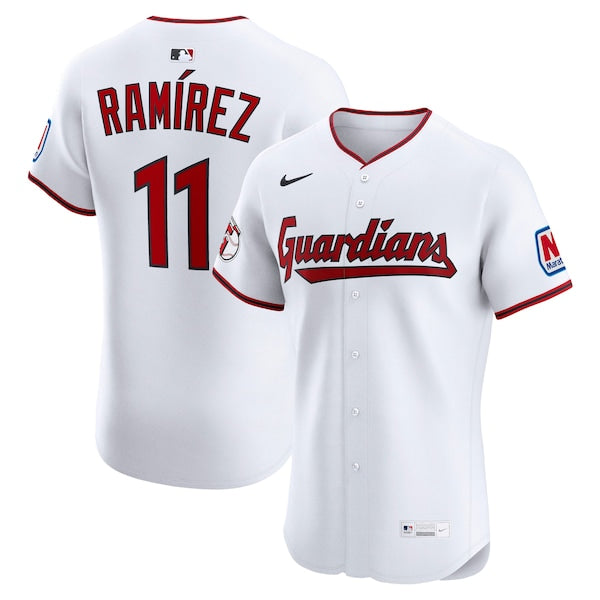 Jose Ramirez Cleveland Guardians Nike Home Elite Jersey - White