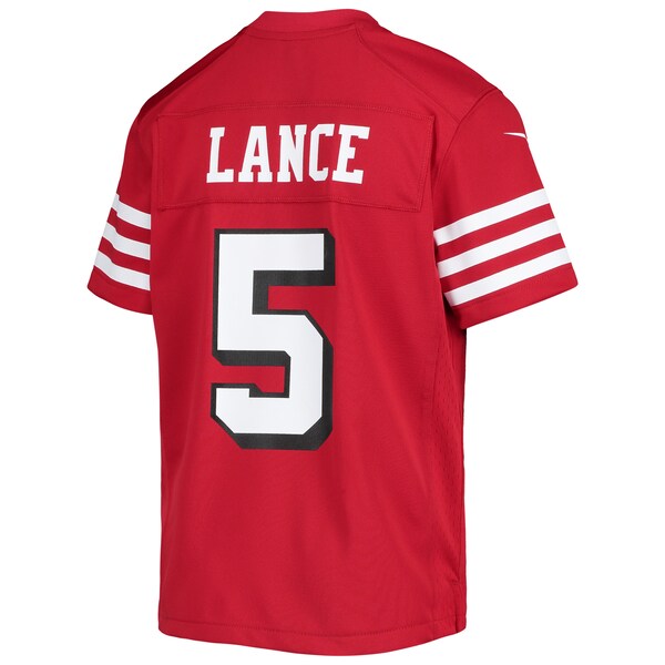 Trey Lance San Francisco 49ers Nike Youth Game Jersey - Scarlet/White - Image 4