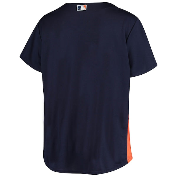 Houston Astros Women's Plus Size Sanitized Replica Team Jersey - Navy - Image 5
