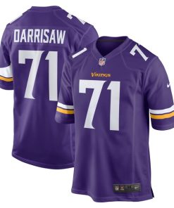 Christian Darrisaw Minnesota Vikings Nike Game Jersey - Purple
