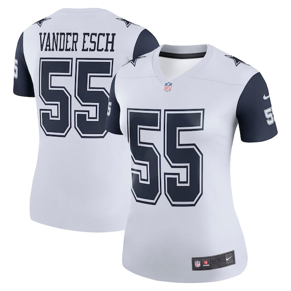 Leighton Vander Esch Dallas Cowboys Nike Women's Color Rush Legend Player Jersey - White/Navy - Image 2