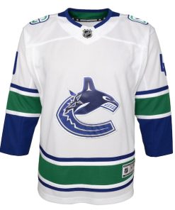 Alternative view of Elias Pettersson Vancouver Canucks Youth 2019/20 Away Premier Player Jersey - White