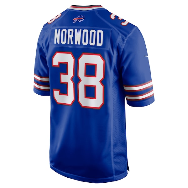 Tre Norwood Buffalo Bills Nike Team Game Jersey - Royal - Image 4