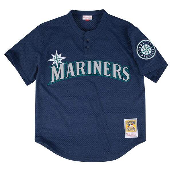 Seattle Mariners Profile Big & Tall Cooperstown Collection Mesh Batting Practice Jersey - Navy - Image 2