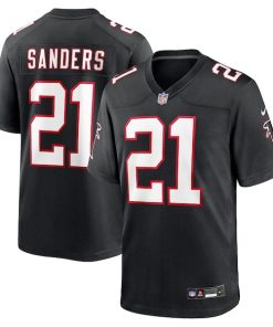 Deion Sanders Atlanta Falcons Nike Alternate Retired Player Game Jersey -  Black