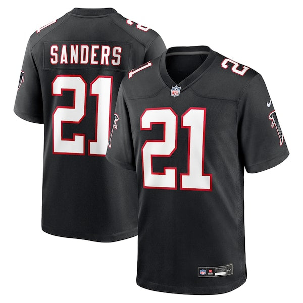 Deion Sanders Atlanta Falcons Nike Alternate Retired Player Game Jersey - Black