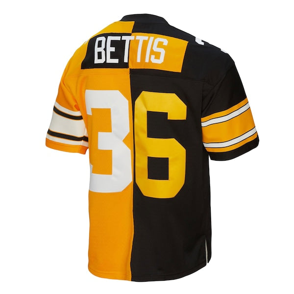 Jerome Bettis Pittsburgh Steelers 1996 Split Legacy Replica Jersey - Black/Gold - Image 3