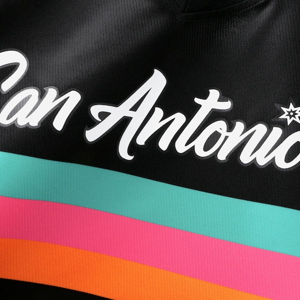 Victor Wembanyama San Antonio Spurs 2025/26 City Edition Fast Break Jersey - Black - Image 4