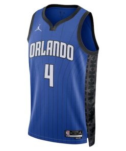 Alternative view of Jalen Suggs Orlando Magic Jordan Brand Unisex Swingman Jersey - Statement Edition - Blue