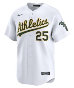 Alternative view of Brent Rooker Oakland Athletics Nike Home Limited Player Jersey - White