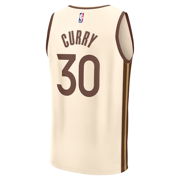 Stephen Curry Golden State Warriors 2025/26 City Edition Fast Break Jersey - Tan - Image 3