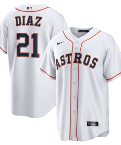 Yainer Diaz Houston Astros Nike  Youth Home Replica Jersey - White
