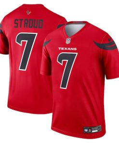 C.J. Stroud Houston Texans Nike Alternate Legend Player Performance Top - Red/Navy