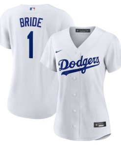 Los Angeles Dodgers Nike Women's #1 Bride Home Replica Jersey - White