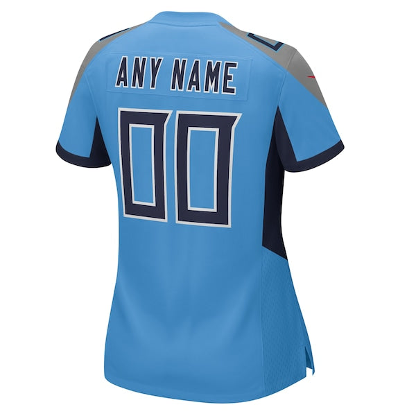 Tennessee Titans Nike Women's Alternate Custom Game Jersey - Light Blue - Image 3