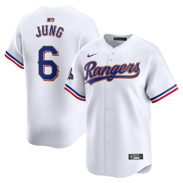 Josh Jung Texas Rangers Nike 2024 Gold Collection Limited Player Jersey?ยจC White