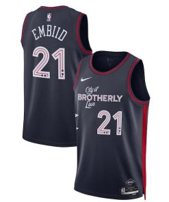 Joel Embiid Philadelphia 76ers Nike Unisex 2023/24 Swingman Jersey - Navy - City Edition