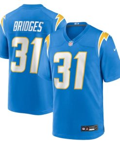 Trikweze Bridges Los Angeles Chargers Nike Team Game Jersey -  Powder Blue