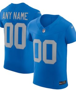 Detroit Lions Nike Alternate Vapor F.U.S.E. Elite Custom Jersey -  Blue