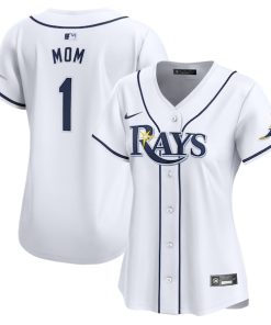 Tampa Bay Rays Nike Women's #1 Mom Home Limited Jersey - White