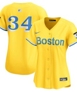 David Ortiz Boston Red Sox Nike Women's City Connect Retired Player Jersey - Gold
