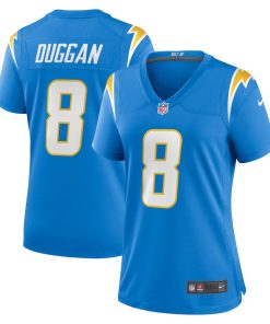 Max Duggan Los Angeles Chargers Nike Women's Team Game Jersey - Powder Blue