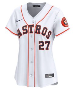 Alternative view of Jose Altuve Houston Astros Nike Women's Home Limited Player Jersey - White