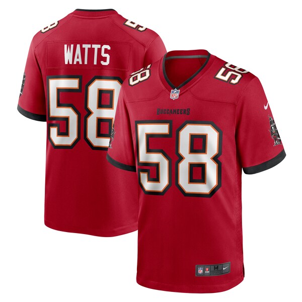 Markees Watts Tampa Bay Buccaneers Nike Game Jersey - Red