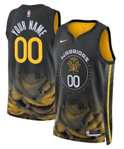 Golden State Warriors Nike Unisex 2022/23 Swingman Custom Jersey - City Edition - Black