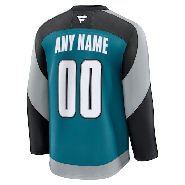 San Jose Sharks Alternate Custom Premium Jersey - Teal - Image 3