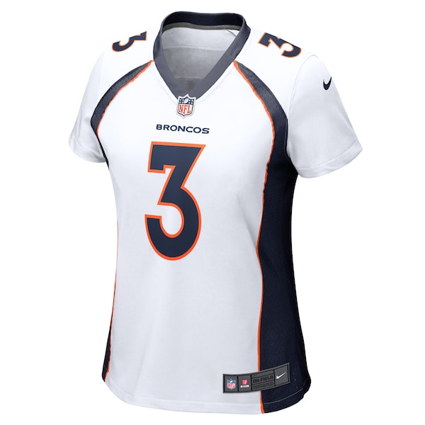 Russell Wilson Denver Broncos Nike Women's Player Jersey - White - Image 2