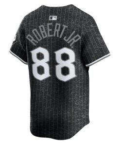 Alternative view of Luis Robert Jr. Chicago White Sox Nike City Connect Limited Jersey - Black