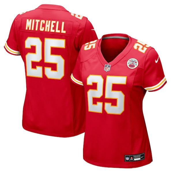 Elijah Mitchell Kansas City Chiefs Nike Women's Team Game Jersey - Red