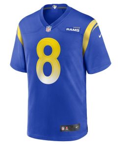 Alternative view of Jared Verse Los Angeles Rams Nike  Game Jersey -  White
