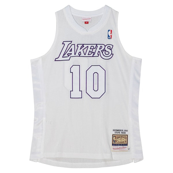 Steve Nash Los Angeles Lakers 2012 Authentic Player Jersey - White - Image 2