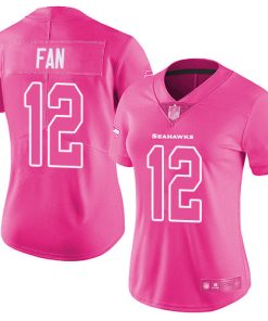 12th Fan Seattle Seahawks Nike Women's Rush Fashion Limited Jersey - Pink