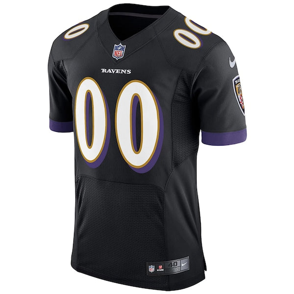 Baltimore Ravens Nike Speed Machine Elite Custom Jersey - Black - Image 2