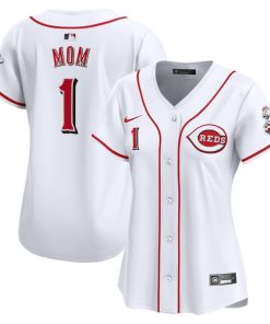 Cincinnati Reds Nike Women's #1 Mom Home Limited Jersey - White