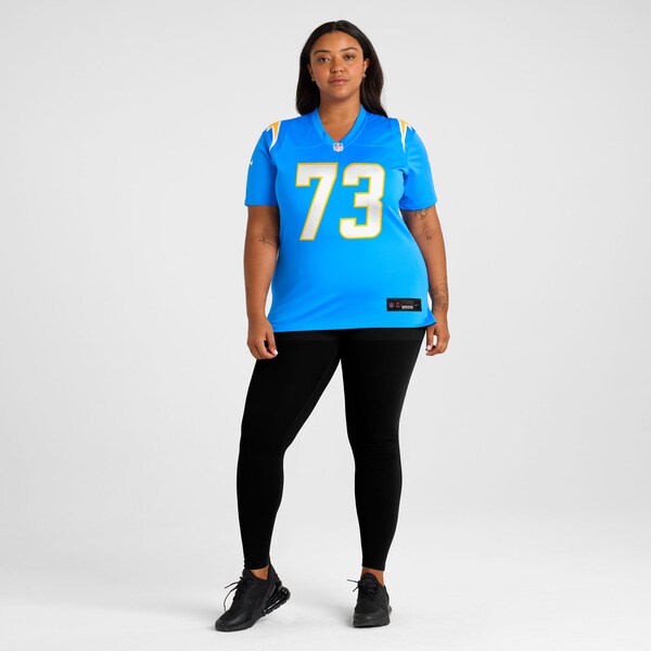 Mekhi Becton Los Angeles Chargers Nike Women's Team Game Jersey - Powder Blue - Image 6