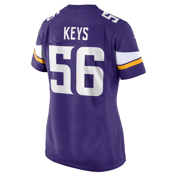 Austin Keys Minnesota Vikings Nike Women's Team Game Jersey - Purple - Image 3