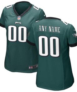 Philadelphia Eagles Nike Women's Custom Game Jersey - Midnight Green