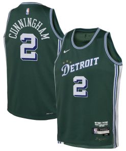 Cade Cunningham Detroit Pistons Nike Youth 2022/23 Swingman Jersey - City Edition - Green