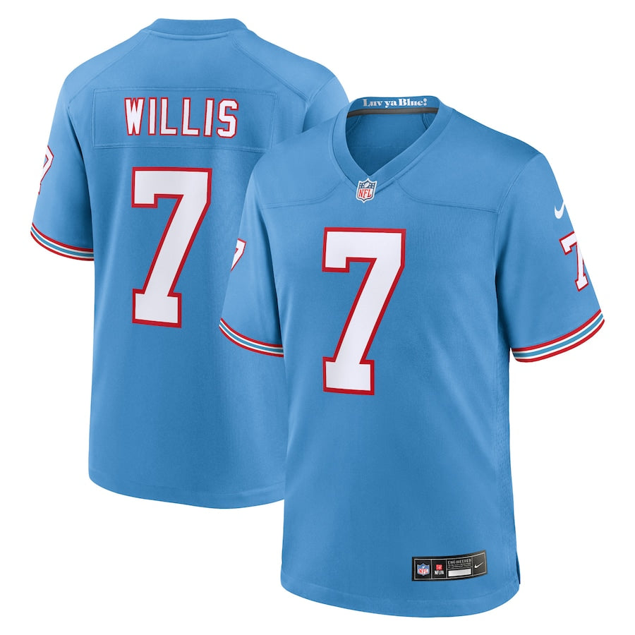 Malik Willis Tennessee Titans Nike Player Game Jersey - Navy/Light Blue - Image 5