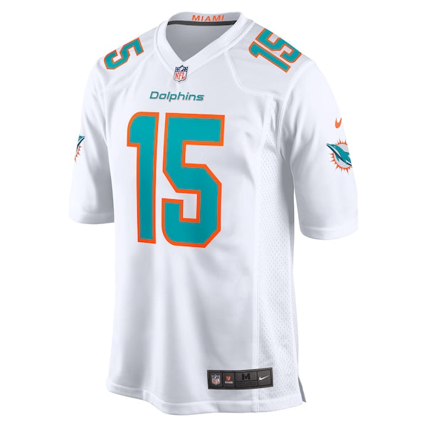 Jaelan Phillips Miami Dolphins Nike Game Jersey - White/Aqua - Image 3