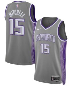 Davion Mitchell Sacramento Kings Nike Unisex 2022/23 Swingman Jersey - City Edition - Anthracite