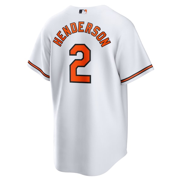 Gunnar Henderson Baltimore Orioles Nike Home Replica Player Jersey - White - Image 3