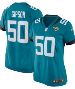 Trevis Gipson Jacksonville Jaguars Nike Women's Team Game Jersey -  Teal