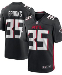 Natrone Brooks Atlanta Falcons Nike Team Game Jersey -  Black
